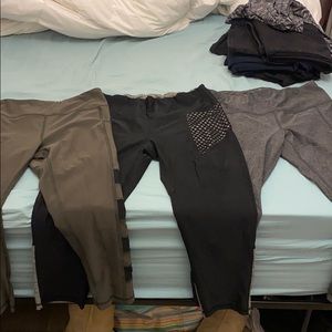 Three crop workout leggings